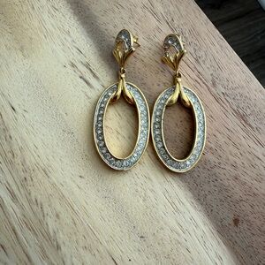 Vintage Art Deco Signed Estate Earrings